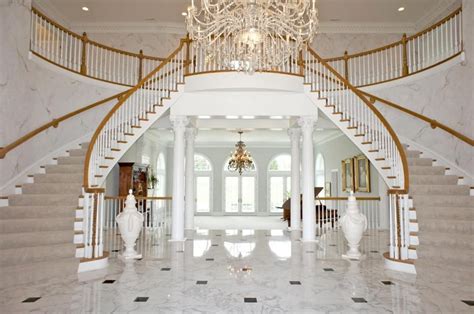 The Welcoming Foyer Of This Grand Manor In Cincinnati Ohio Boasts A