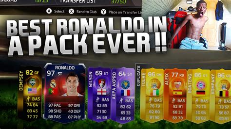 Record Breaker Ronaldo In A Pack The Best Fifa Pack Ever Youtube