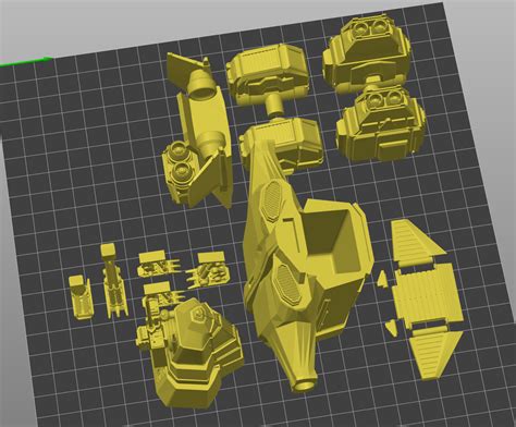 STL File Helldivers 2 Pelican Articulated 3D Printing Template