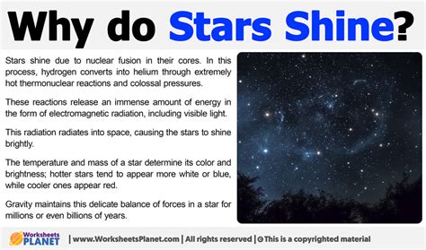 Why Do Stars Shine