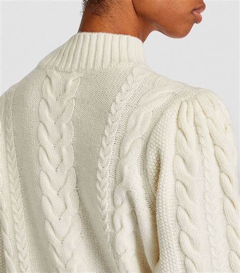 Womens Claudie Pierlot Nude Cable Knit Sweater Harrods Uk