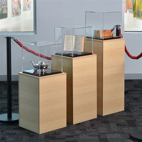 Acrylic Display Plinths Cube Cm Maple Plinth Ships Same Day