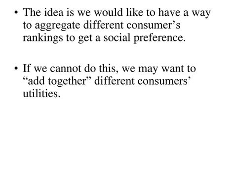 Chapter Welfare Key Concept Arrows Impossibility Theorem Social