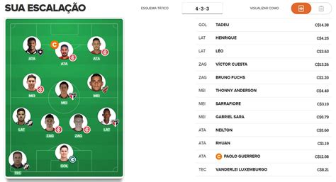 Dicas do Cartola FC 2019 38ª rodada times prontos para escalar