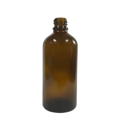 Amber Bottle With Black Reducer Cap 100 Ml Herbal Sense Life