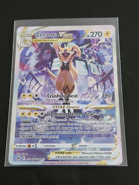 Zeraora Vstar Gg Gg Ultra Rare Crown Zenith Galarian Gallery