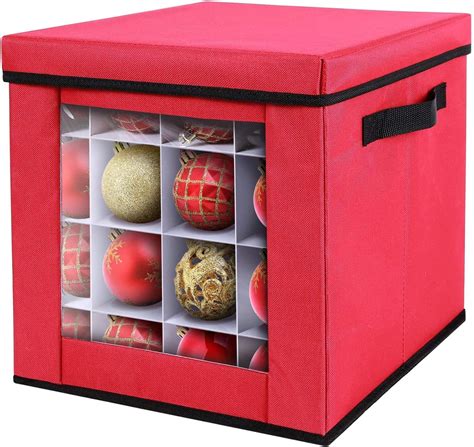 Caja Para Guardar Bolas De Navidad Ohuhu Organizador Bolas Navidad