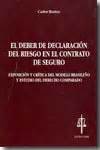 Libro El Deber De Declaraci N Del Riesgo En El Contrato De Seguro