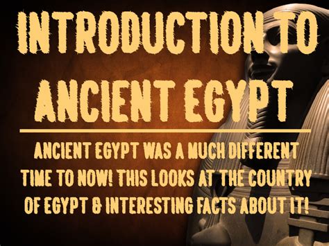 Introduction To Ancient Egypt Teaching Resources