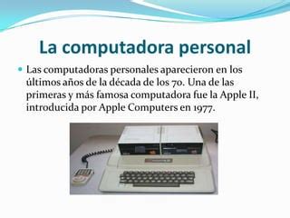 La evolución de las computadoras PPT