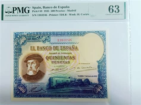 Spain 500 Pesetas 1935 Pick 89 Catawiki