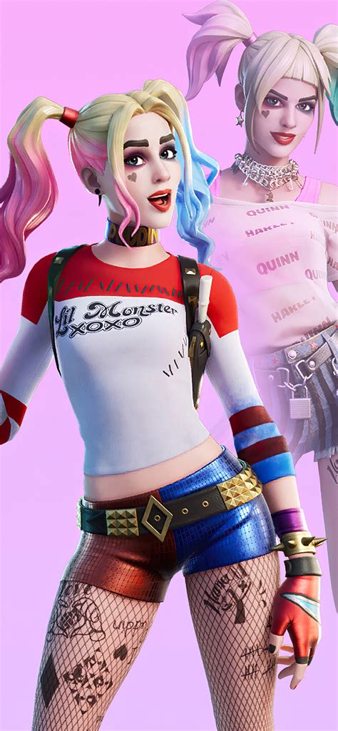 1242x2688 4K Harley Quinn Fortnite Skin Outfit Iphone XS MAX Wallpaper ...