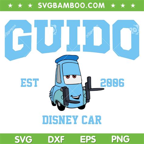 Disney Car Guido Est Svg Png