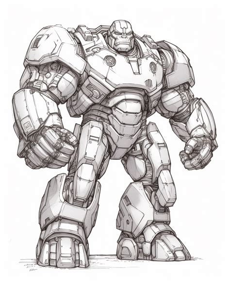 Hulkbuster Coloring Pages Free Printable Easy Coloring Pages