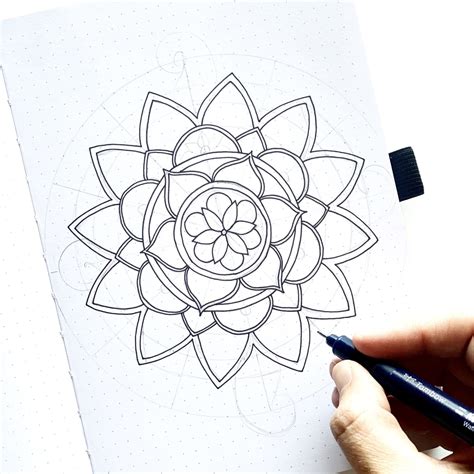 Mandala Drawing For Beginners Tombow USA Blog