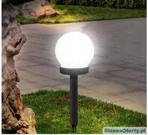 Lampa Ogrodowa Solarna Bia A Kula Led Xxl Biznes Oferty Pl