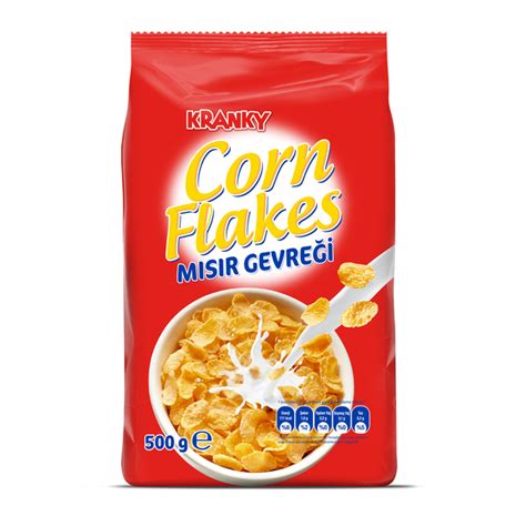 Kranky Corn Flakes Mısır Gevreği 500 Gr Cepte Şok