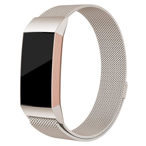 Milanese Loop Armband Fitbit Charge Champagne Gold