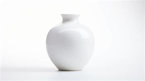 Premium Ai Image A White Vase Sitting On A White Surface