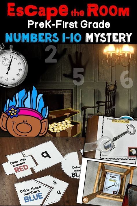 Escape Room Math Mystery Numbers 1 10 Fun Classroom Activities