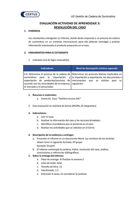 Lineamientos De Evaluaci N Aa Evaluaci N Actividad De Aprendizaje