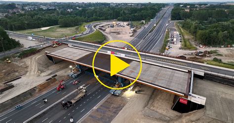 Sarens Sarens Maneuvers And Installs The Zaventem Henneaulaan Bridge