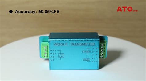 Load Cell Transmitter With Output 0 5V 0 10V 4 20mA 0 20mA YouTube