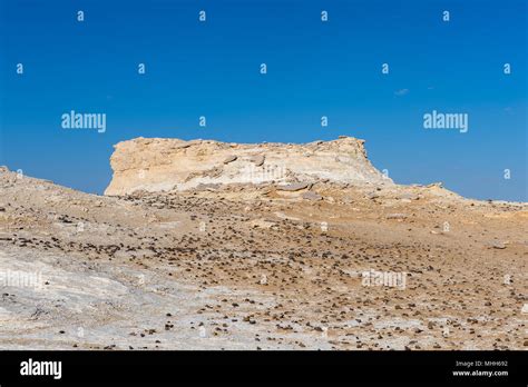 Landscape of the Rock formations at the Western White Desert National Park of Egypt Stock Photo ...