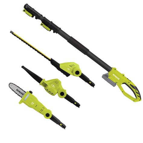 Sun Joe 24 Volt Cordless Lawn Care System Hedge Trimmer Pole Saw Leaf Blower Gts4001c The