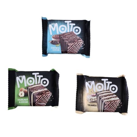 MY MOTTO Wafer Chocolate Tiramisu Hazelnut Cocoa 20x34g Shopee Malaysia