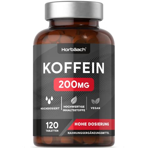 Caffeine Tablets 200mg - High Dosage Vegan Caffeine Pills | 120 Count