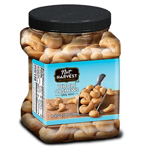 Amazon Nut Harvest Lightly Salted Whole Cashews Oz Jar