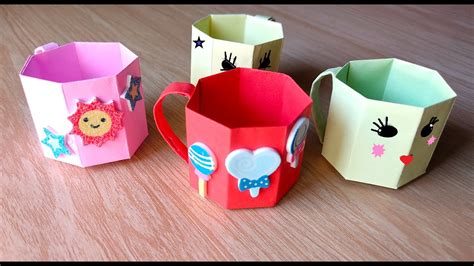 Vaso De Papel Origami Manualidades De Papel Paper Crafts Paper