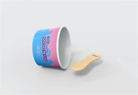 Maqueta De Taza De Helado Archivo PSD Premium