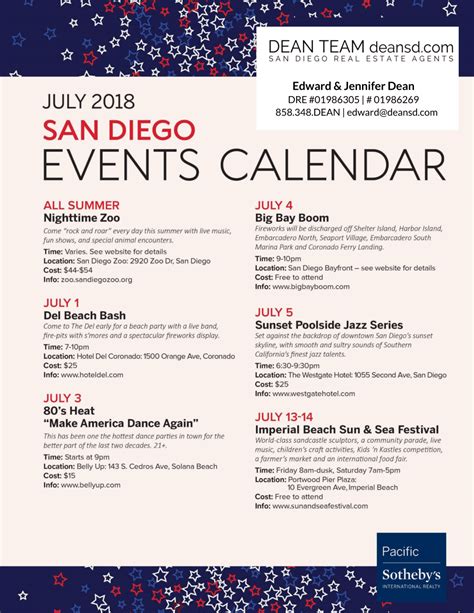 San Diego Convention Calendar