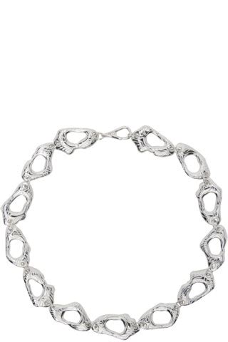 Octi Silver Island Chain Necklace SSENSE