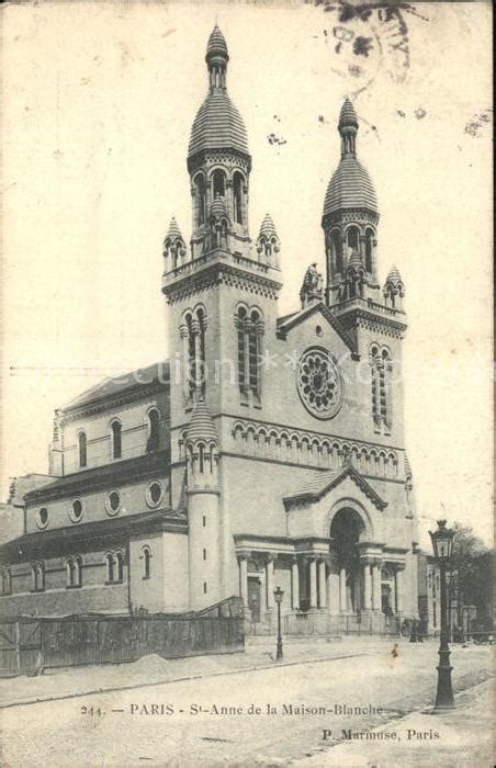 Postkarte Carte Postale Paris Eglise Sainte Anne De La Maison Blanche