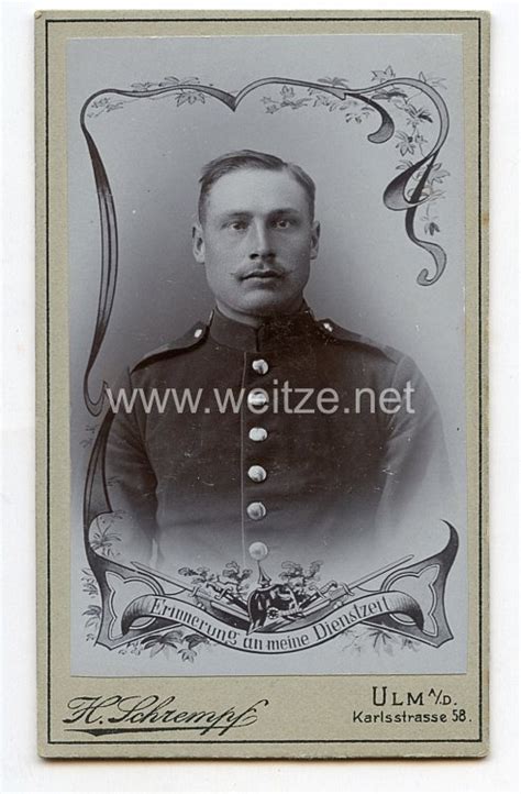 W Rttemberg Kabinettfoto Soldat Im W Rttembergischen Infanterie