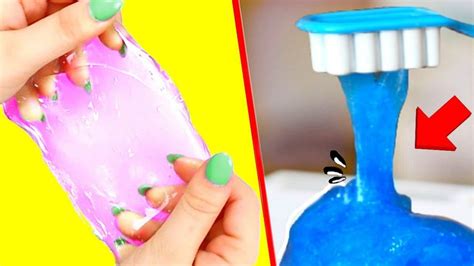 2 Ingredient Slimes No Glue No Borax No Detergent Recipes Youtube