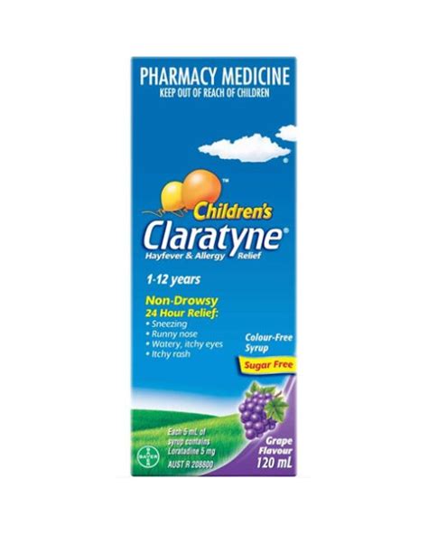 CLARATYNE Child Syrup Grape 120ml - Unichem John's Photo Pharmacy Shop