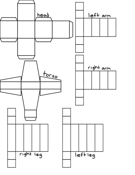 Roblox Papercraft Template In Paper Craft Projects Paper Crafts