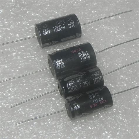 Capacitor Eletrol Tico De Alum Nio Ge Axial V Uf V Uf