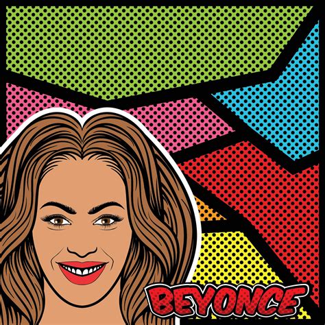 Beyonce Pop Art Background Vector 170915 Vector Art at Vecteezy