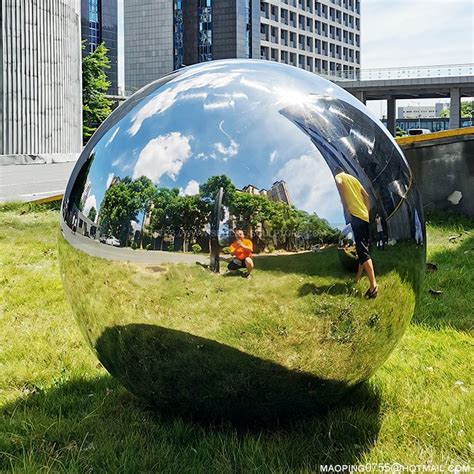 1000mm Gazing Balls For Gardens 40 Inch Polished Steel Sphere