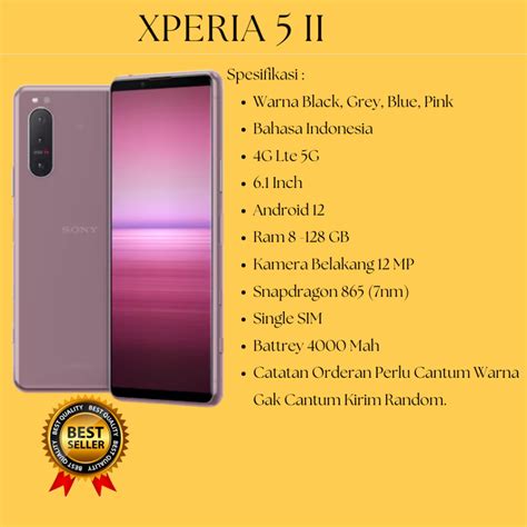 Jual SONY XPERIA 5 Ii 8GB 128GB 5G SECOND ORIGNAL Shopee Indonesia