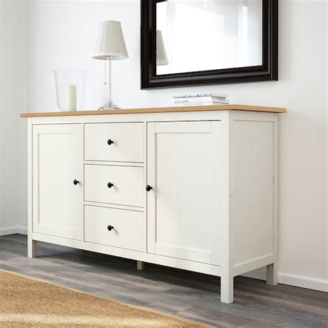 Hemnes Sideboard Weiß Gebeizt Hellbraun 157x88 Cm Ikea Deutschland