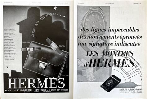 Hermes Watch 2 alte Werbungen Publicités 1931 Kaufen auf Ricardo