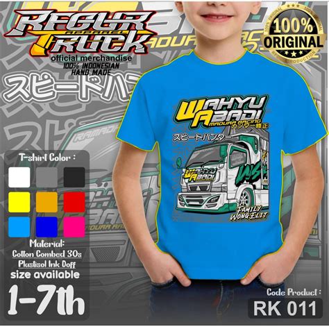 Jual KAOS TRUCK ANAK LAKI LAKI USIA 2 7 TAHUN WAHYU ABADI BAJU KAOS