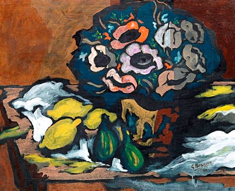 A Still Life Collection Georges Braque Vase D Anemones