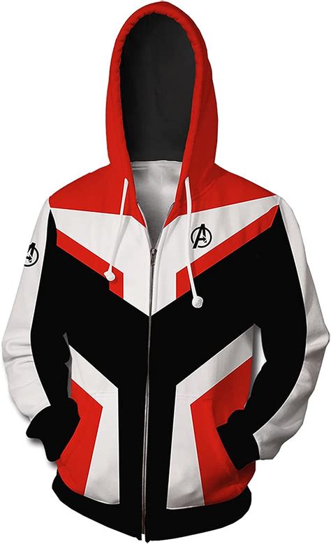 Męskie 3D Bluza kostiumów Avengers Endgame Hoodie Super Hero Pullover